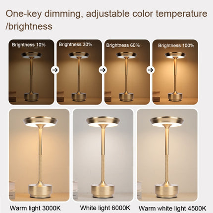 Rechargeable Desk Lamp Removable Desk Lamp Bar Atmosphere Night Light, Gold, Silver, Black