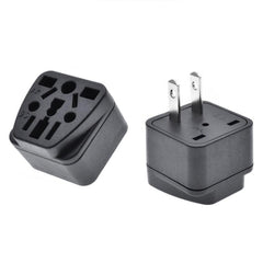 10 PCS WY-6 10A 250V Porous US Conversion Plug, WY-6 Black