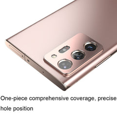 3 PCS Lens Film Aluminum Alloy Sheet Camera Protection Film, For Samsung Galaxy Note20 Ultra (Black), For Samsung Galaxy Note20 Ultra (Rose Gold)