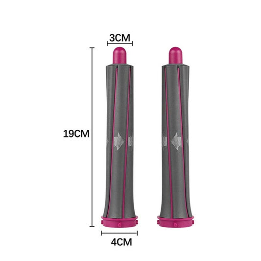 For Dyson Hair Dryer Curling Iron Accessories, 1pair Long Barrels Rose Red, 1pair Long Barrels +2 Adapters Rose Red, 1pair Long Barrels +1 Adapter  Rose Red, Hair Curling Adapter