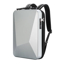 Bopai 61-93318A Hard Shell Waterproof and Expandable Backpack with USB Charging Hole, Spec:, Regular (Silver), Password (Silver), Regular (Black), Password (Black)