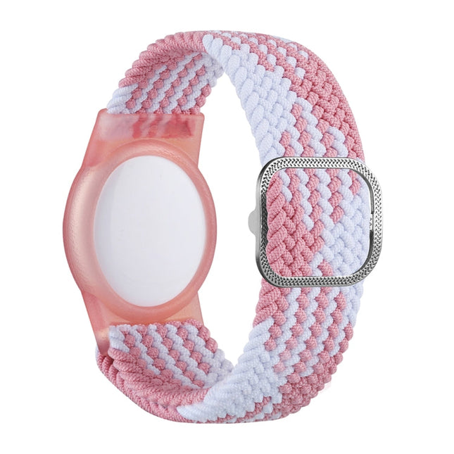 Wristband Protective Case Anti Scratch Bracelet Adjustable Strap For AirTag 2nd Gen / AirTag 1st Gen, Blue White, Pink White, Pink, Black, Red, Blue, Cowboy, Colorful Orange, Colorful Black
