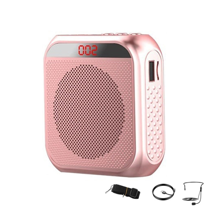 S17 Mini Portable Tour Guide Teaching Loudspeaker with Screen Display, S17 (Rose Gold), S17 (Cool Black), S17 (Bright White)