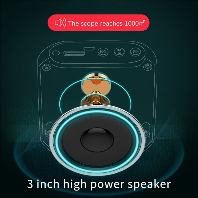 S17 Mini Portable Tour Guide Teaching Loudspeaker with Screen Display, S17 (Rose Gold), S17 (Cool Black), S17 (Bright White)