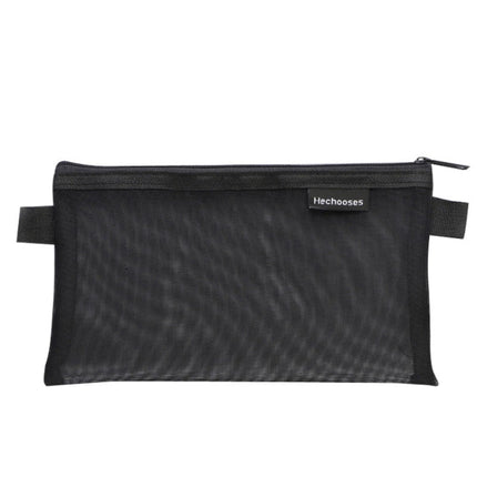 Hechooses D033 Transparent Mesh Exam Portable Pen Bag, Style:, Square (Black), Square (White), Square (Gray), Square (Pink), Square (Blue), Square (Green), Triangle (Black), Triangle (White), Triangle (Gray), Triangle (Pink), Triangle (Blue)           ...