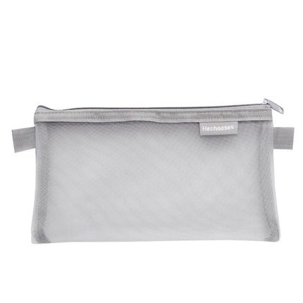 Hechooses D033 Transparent Mesh Exam Portable Pen Bag, Style:, Square (Black), Square (White), Square (Gray), Square (Pink), Square (Blue), Square (Green), Triangle (Black), Triangle (White), Triangle (Gray), Triangle (Pink), Triangle (Blue)           ...