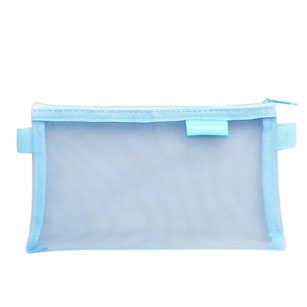 Hechooses D033 Transparent Mesh Exam Portable Pen Bag, Style:, Square (Black), Square (White), Square (Gray), Square (Pink), Square (Blue), Square (Green), Triangle (Black), Triangle (White), Triangle (Gray), Triangle (Pink), Triangle (Blue)           ...