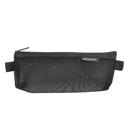 Hechooses D033 Transparent Mesh Exam Portable Pen Bag, Style:, Square (Black), Square (White), Square (Gray), Square (Pink), Square (Blue), Square (Green), Triangle (Black), Triangle (White), Triangle (Gray), Triangle (Pink), Triangle (Blue)           ...