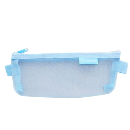 Hechooses D033 Transparent Mesh Exam Portable Pen Bag, Style:, Square (Black), Square (White), Square (Gray), Square (Pink), Square (Blue), Square (Green), Triangle (Black), Triangle (White), Triangle (Gray), Triangle (Pink), Triangle (Blue)           ...