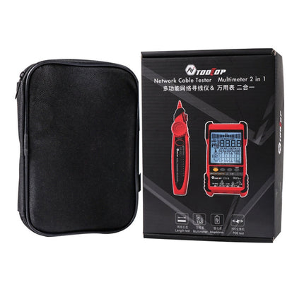 Rechargeable Adjustable Network Cable Tester Wire Tracker POE Cable Tester, ET616 (Red), ET618 (Red)