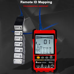 Rechargeable Adjustable Network Cable Tester Wire Tracker POE Cable Tester, ET616 (Red), ET618 (Red), ET616, ET618