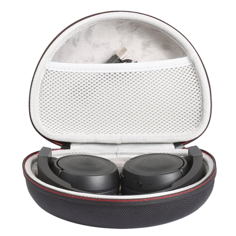 For JBL T450BT/500BT  Wireless Headset Storage Case Bag, White Velvet Lining, Black Lining