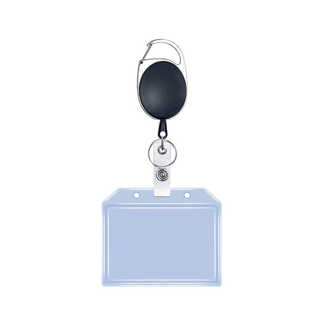 Multifunctional Retractable Waterproof Card Case Keychain Ring Card Sleeve