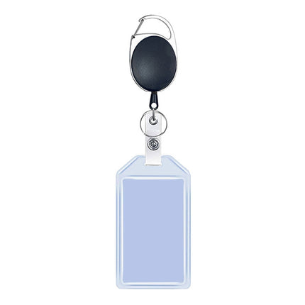 Multifunctional Retractable Waterproof Card Case Keychain Ring Card Sleeve