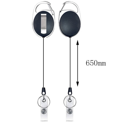 Multifunctional Retractable Waterproof Card Case Keychain Ring Card Sleeve