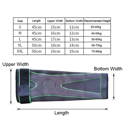 Nylon Knitted Riding Sports Extended Knee Pads, L