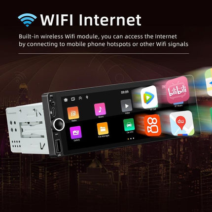 Car Radio Wireless Bluetooth Hands-Free Android Navigation, 2+64G