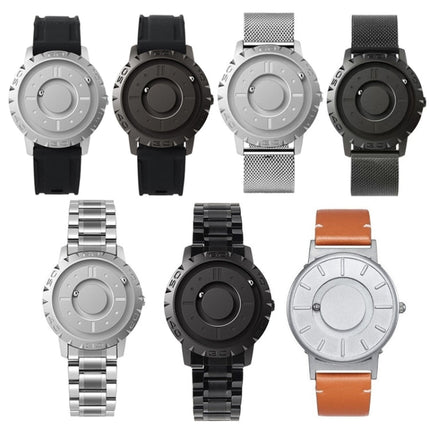 EUTOUR E030 Magnetic Ball Men Bezel-Free Design Watch