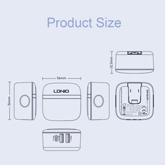 LDNIO A3513Q 32W QC3.0 3 USB Ports Phone Adapter, US Plug with Micro USB Cable, US Plug with 8 Pin Cable, US Plug with Type-C Cable, US Plug with Type-C to 8 Pin Cable, EU Plug with Micro USB Cable, EU Plug with 8 Pin Cable, EU Plug with Type-C Cable