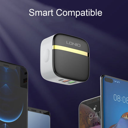 LDNIO A3513Q 32W QC3.0 3 USB Ports Phone Adapter, US Plug with Micro USB Cable, US Plug with 8 Pin Cable, US Plug with Type-C Cable, US Plug with Type-C to 8 Pin Cable, EU Plug with Micro USB Cable, EU Plug with 8 Pin Cable, EU Plug with Type-C Cable��...