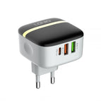 EU Plug with Type C to 8 Pin Cable