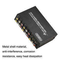 FJGEAR FJ-401AV Lotus Head Interface 4-way AV Audio and Video Switcher, FJ-401AV