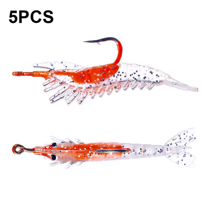 HENGJIA SO077 6cm 3g Lead Wrapped Shrimp Soft Lure Sea Bass Fake Lure, SO077 1, SO077 2, SO077 3, SO077 4