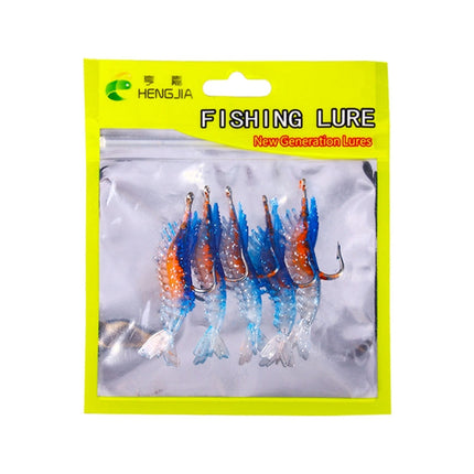 HENGJIA SO077 6cm 3g Lead Wrapped Shrimp Soft Lure Sea Bass Fake Lure, SO077 1, SO077 2, SO077 3, SO077 4