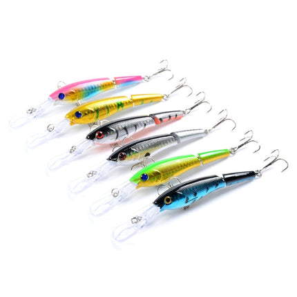 M0208 13.3cm/13.4g Lure Bionic Multi-section Mino Fake Lure Plastic Lure, M0208 2, M0208 3, M0208 4, M0208 5, M0208 6, M0208 1