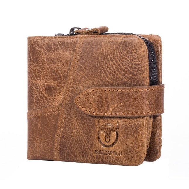 BUFF CAPTAIN 01 Multifunctional Detachable Vintage Leather Buckle Horizontal Wallet, 01(Coffee), 01(Brown)