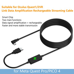 For Meta Quest Pro USB To Type-C VR Headset Data Line Cable, 5m