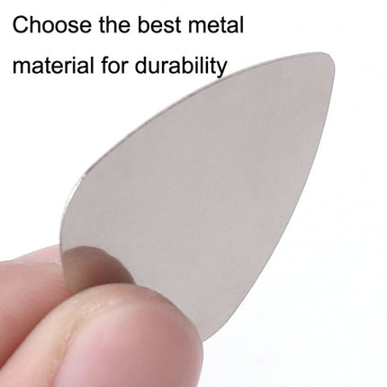 10PCS Thumb Fingers Metal Stainless Steel Bayse Guitar Paddles, Steel Bayse Guitar Paddles