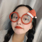 Single-sided Glitter Christmas Hat