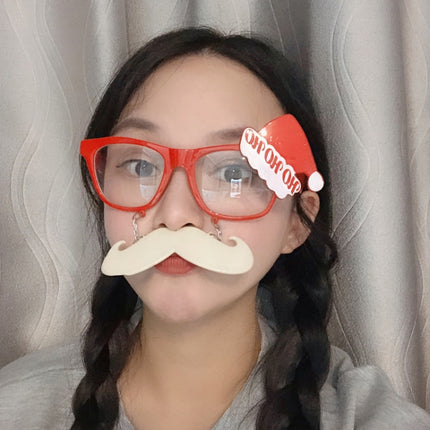 Christmas Weird Glasses Personalized Christmas Hair Clip, Love Elderly Snowman, Green Polka Dot Tree, Big Christmas Tree With Balls, Single-sided Glitter Christmas Hat, Snowflake Christmas Tree, Hug Santa Claus, Santa Claus Head, Knight Hat Pointed Nos...