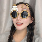 Gold Glitter Old Man Deer