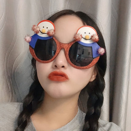 Christmas Weird Glasses Personalized Christmas Hair Clip, Love Elderly Snowman, Green Polka Dot Tree, Big Christmas Tree With Balls, Single-sided Glitter Christmas Hat, Snowflake Christmas Tree, Hug Santa Claus, Santa Claus Head, Knight Hat Pointed Nos...