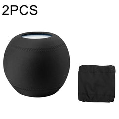 2 PCS For Homepod Mini Smart Speaker Dust Cover Stretch Cloth Audio Protection Cover