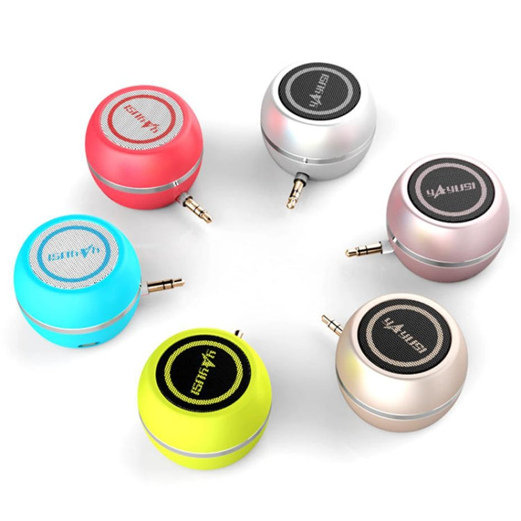 Yayusi A5 Mobile Phone Computer Plug In Audio Mini External Speaker, Rose Gold, Local Gold, Fantastic Silver, Vitality Red, Sky Blue, Fresh Green