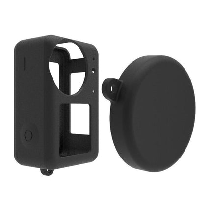 For DJI Osmo Action 3 Silicone Protective Case Lens Cap