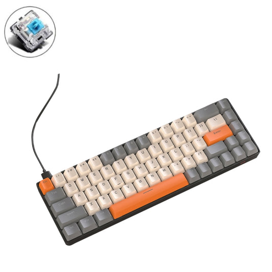 ZIYOU LANG T8 68 Keys RGB Gaming Mechanical Keyboard, Cable Length: 1.5m, Style:, T8 Micro Light Version Green Shaft