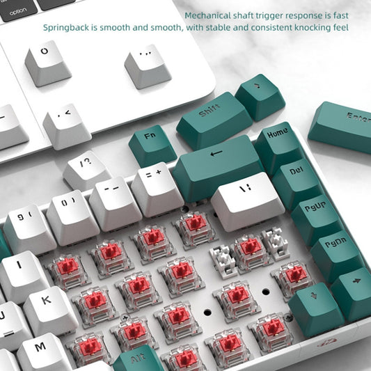ZIYOU LANG T8 68 Keys RGB Gaming Mechanical Keyboard, Cable Length: 1.5m, Style:, T8 Micro Light Version Green Shaft