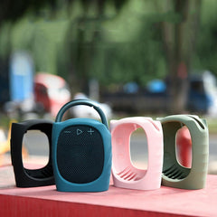 For JBL Clip 4 Bluetooth Speaker Silicone Case Protective Cover With Straps, Style 2 (Pink), Style 2 (Black), Style 2 (Blue), Style 2 (Green)