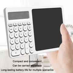 Office Calculator LCD Handwriting Board With Stand, White