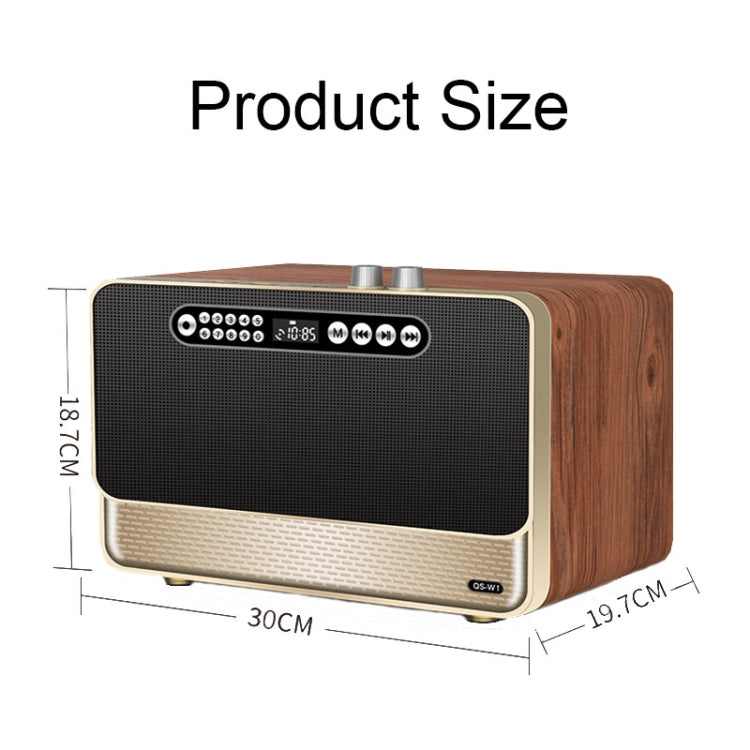 W1 Wooden HIFI Sound Effect Desktop Wireless Bluetooth Speaker