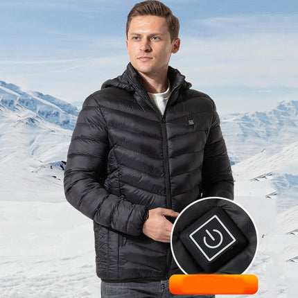 USB Winter Electric Heated Jacket Warm Thermal Jacket, 4 Zone Blue S, 4 Zone Blue M, 4 Zone Blue L, 4 Zone Blue XL, 4 Zone Blue XXL, 4 Zone Blue 3XL, 4 Zone Blue 4XL, 4 Zone Black  S, 4 Zone Black  M, 4 Zone Black  L, 4 Zone Black  XL, 4 Zone Black  XX...