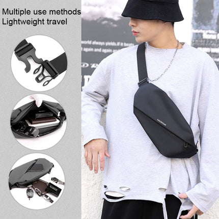 HAOSHUAI 1100-20 Men Waist Bag Outdoor Running Mobile Phone Bag, 1100-20 Dark Blue, 1100-20 Black, 1100-20 Army Green