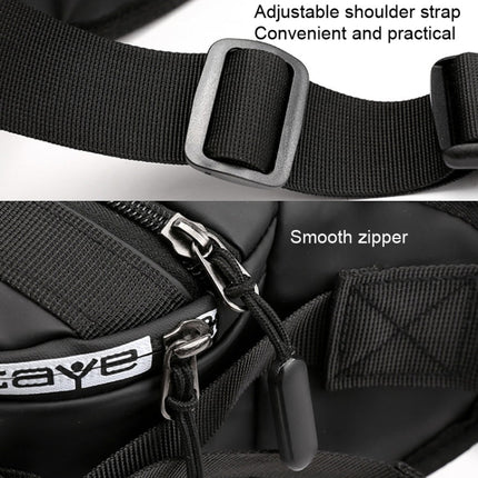 HAOSHUAI Outdoor Running Waist Bag With Reflecting Strip Chest Bag, 1100-6 Khaki, 1100-6 Dark Blue, 1100-6 Black)