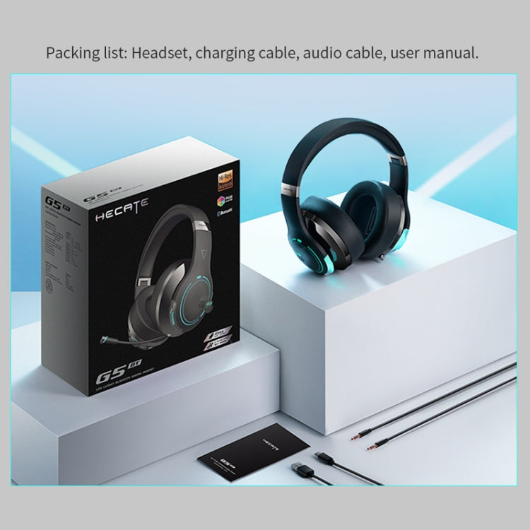 Edifier G5BT Wireless Bluetooth Esports Game RGB Lighting Effect Headset, G5BT Black, G5BT Gray