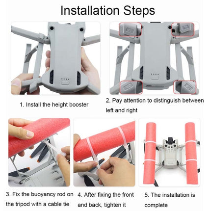 CQT 913492 Floating Heightened Drone Landing Gear Buoyancy Rod, For DJI Mini 3 Pro