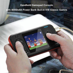 416 Pocket Console Portable Color Screen 8000mAh Rechargeable Game Machine, White, Black Orange, White Orange, White Blue, Blue, Black